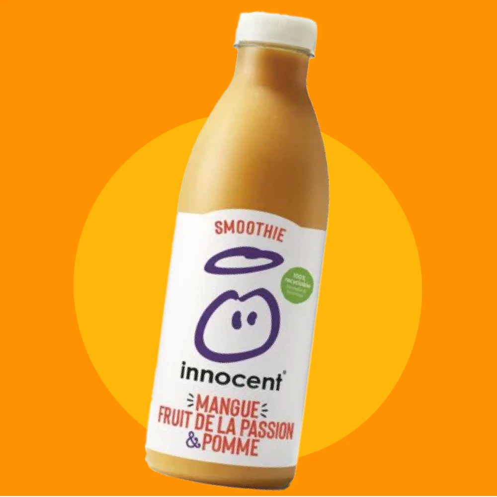 Smoothie Innocent "Mangue fruit de la passion pomme"